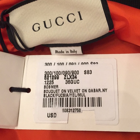 BNWT Gucci Floral Bouquets Print Bomber Jacket - Picture 4 of 8